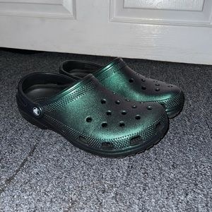 Green-Purple Iridescent Crocs